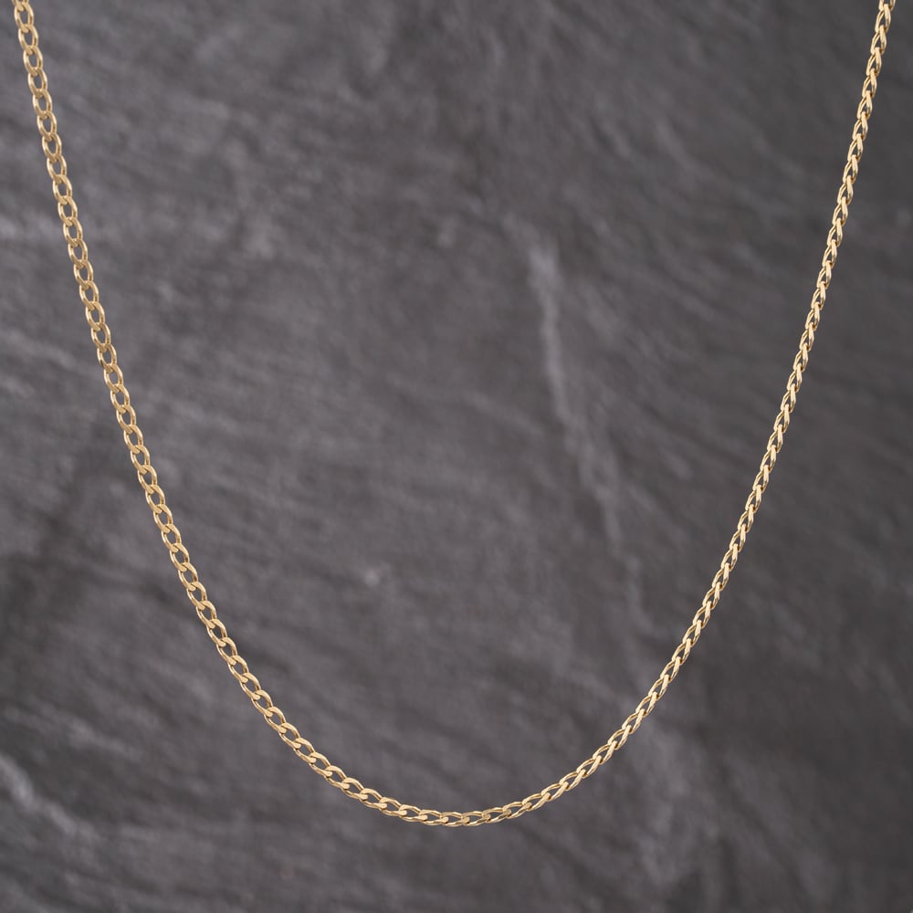 Second Hand 9ct Yellow Gold 20 Inch Curb Chain 41162290