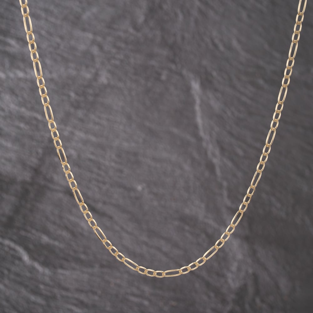 Second Hand 9ct Yellow Gold 20 Inch Figaro Chain 41162293