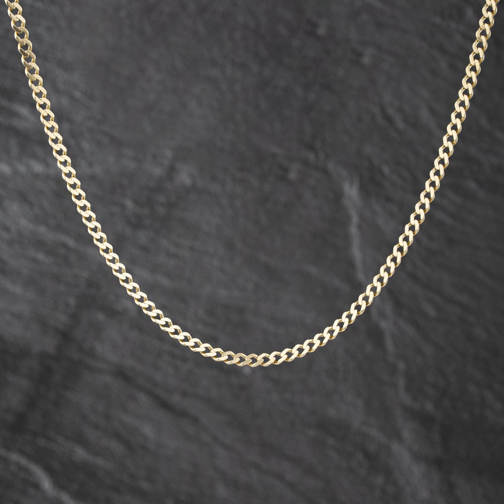 Second Hand 9ct Yellow Gold 20 Inch Curb Chain 41162314