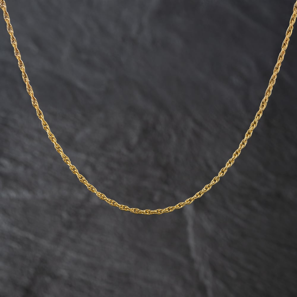 Second Hand 9ct Yellow Gold 15 Inch Prince Of Wales Chain 41162328