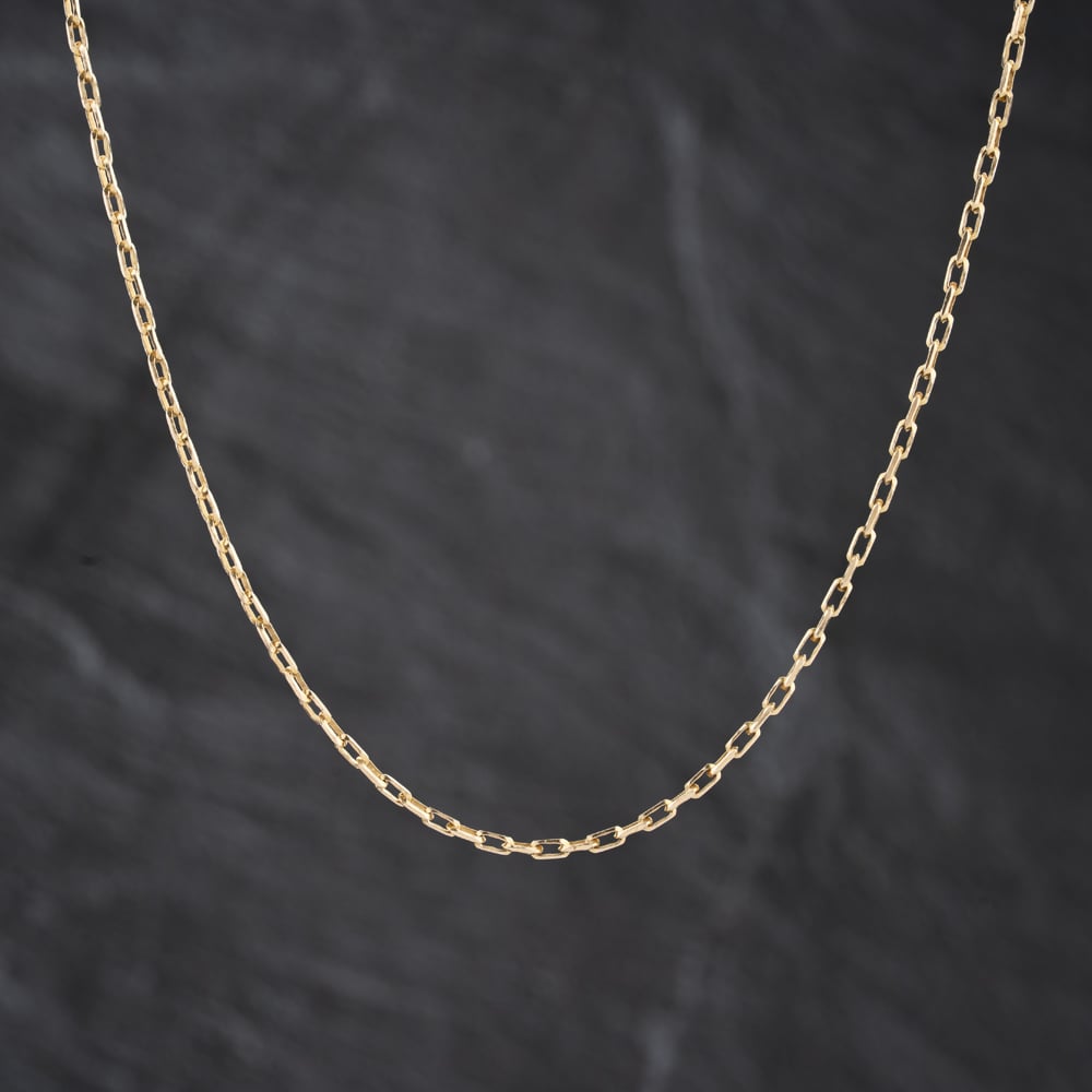 Second Hand 9ct Yellow Gold Diamond Cut 22 Inch Belcher Chain 41162369