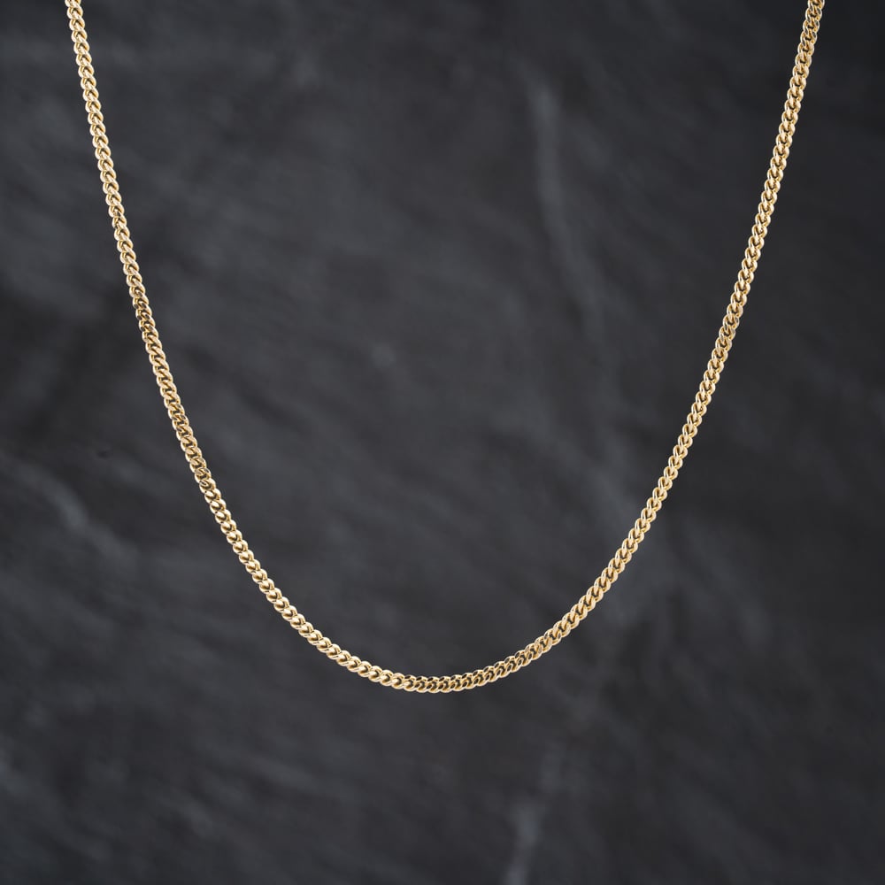 Second Hand 9ct Yellow Gold 22 Inch Curb Chain 41162372