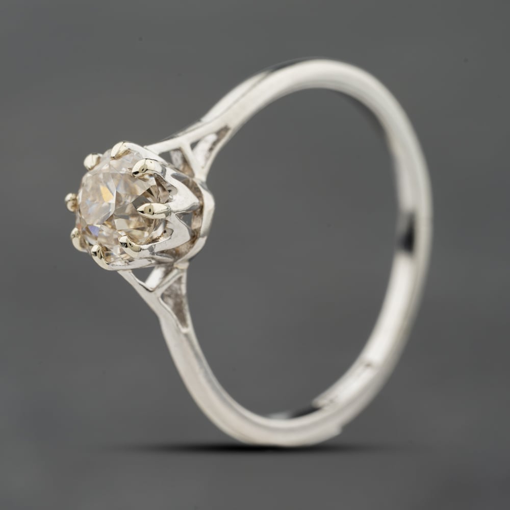 Second Hand Platinum 0.70ct Brilliant Cut Diamond Solitaire Ring 41482641