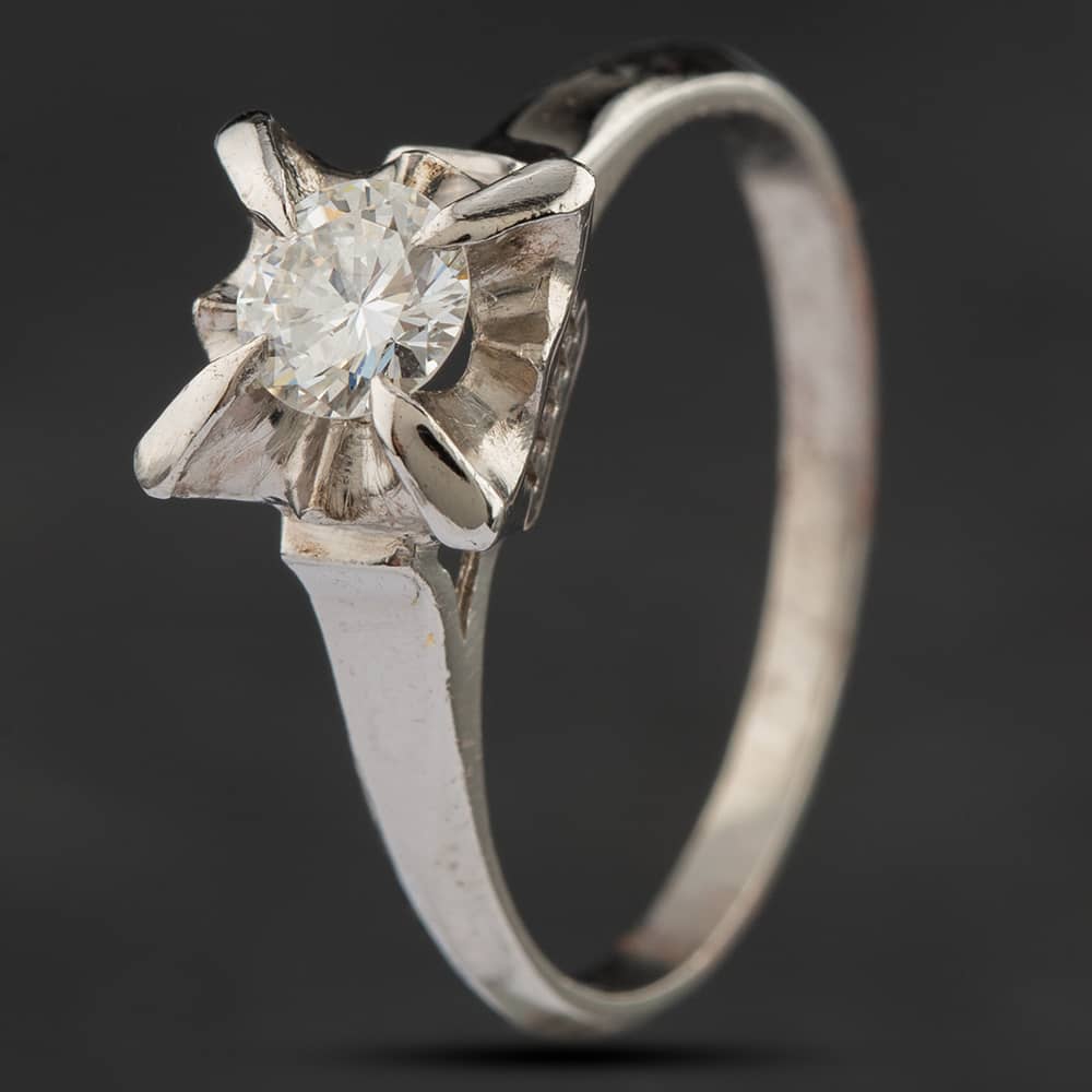 Second Hand Platinum 0.30ct Diamond Solitaire Ring 41482603