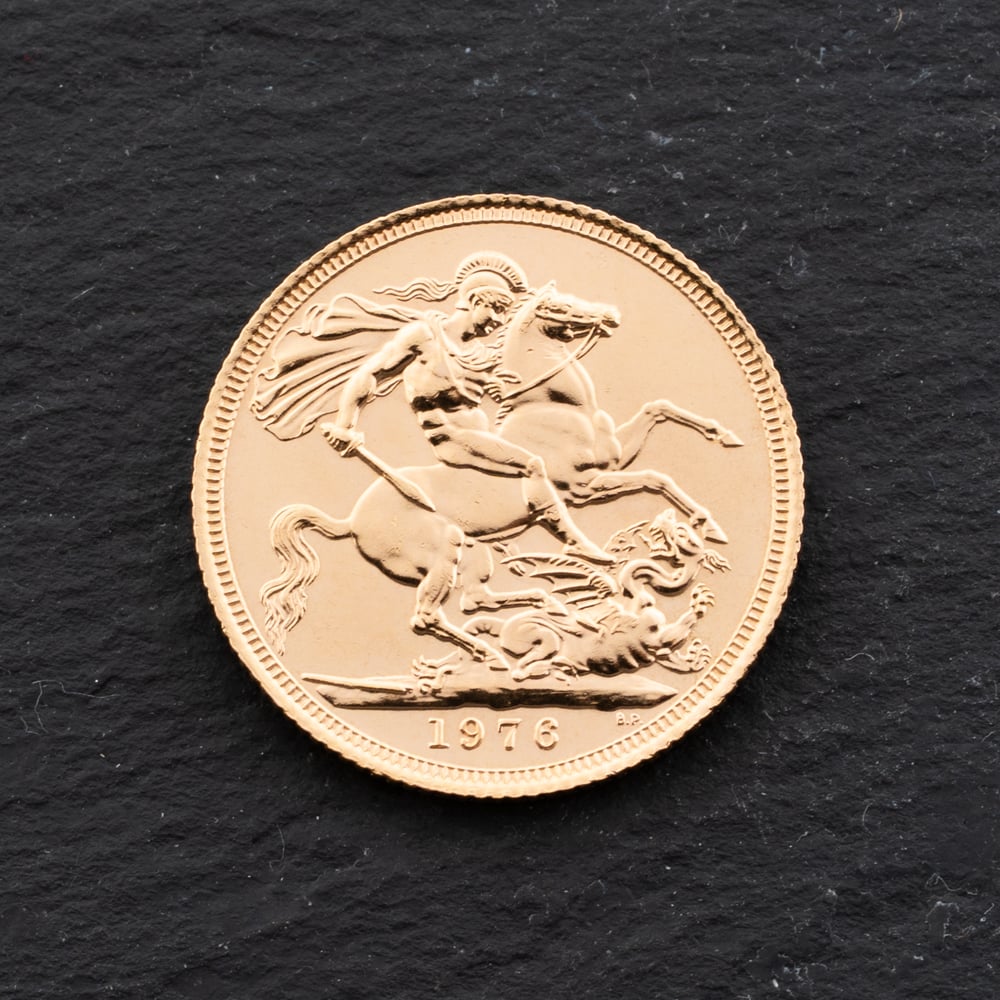 Second Hand Yellow Gold Elizabeth II 1976 Full Sovereign Coin 47021301