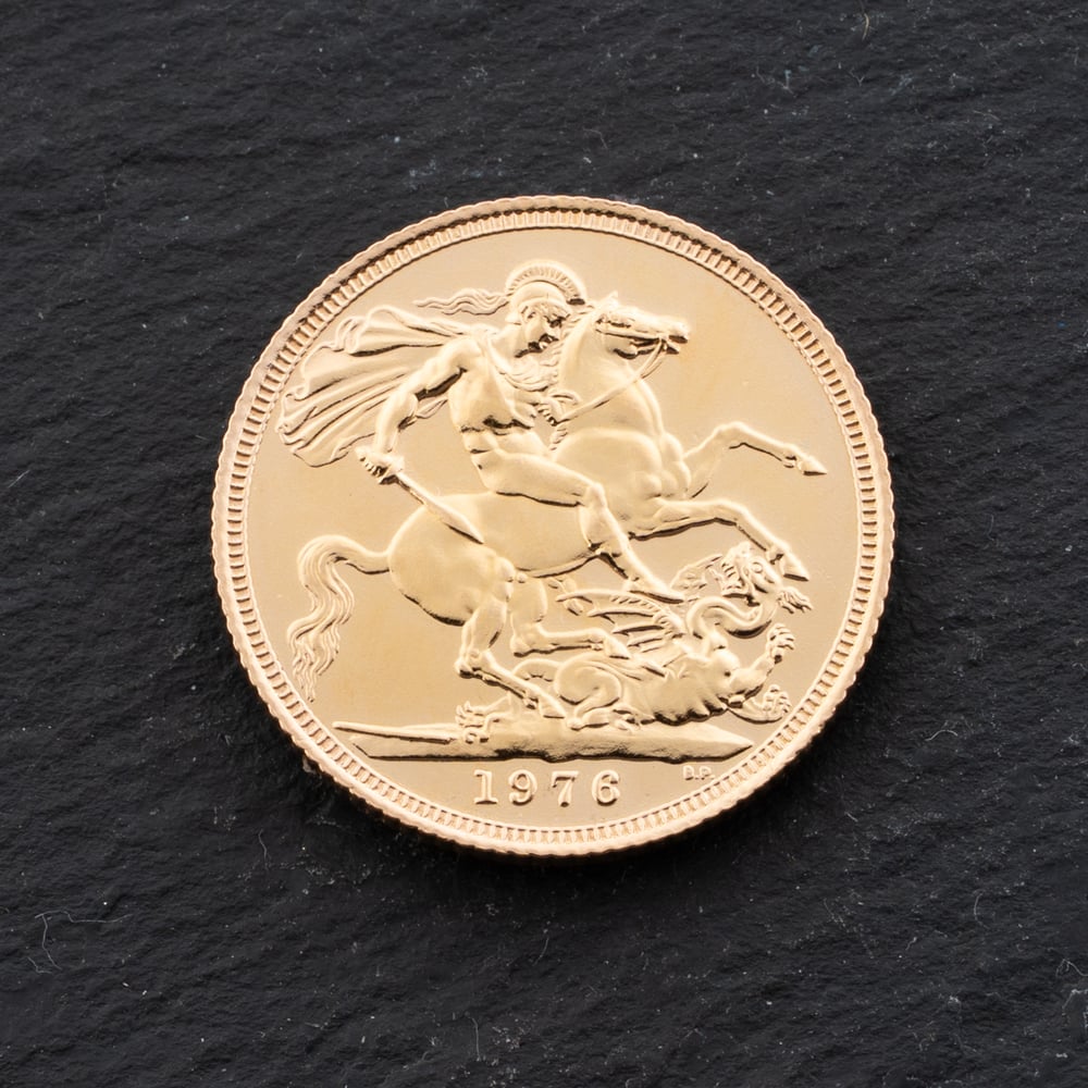 Second Hand Yellow Gold Elizabeth II 1976 Full Sovereign Coin 47021303