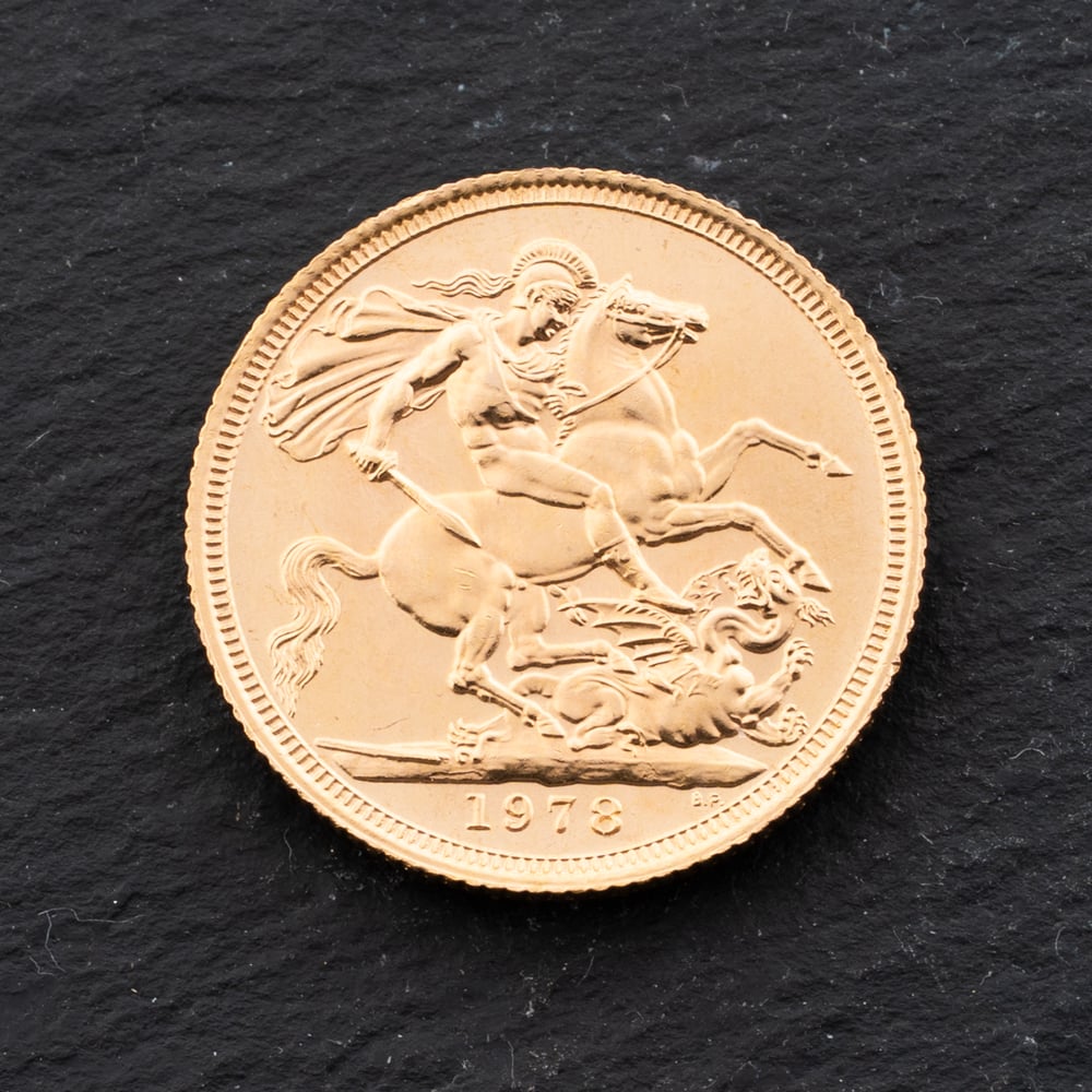 Second Hand Yellow Gold Elizabeth II 1978 Full Sovereign Coin 47021304