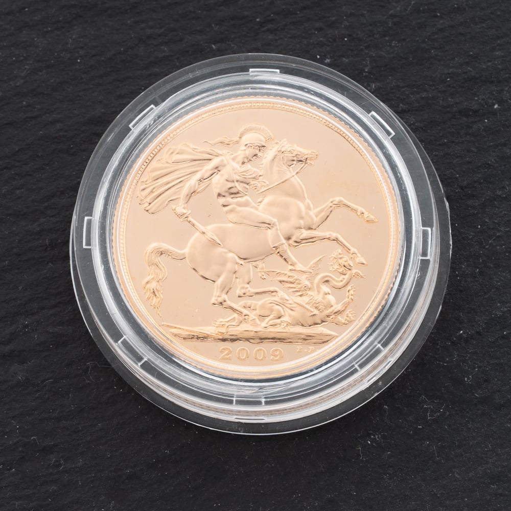 Second Hand Yellow Gold Elizabeth II 2009 Double Sovereign Coin 47021306