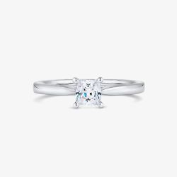 18ct White Gold 0.75ct  Diamond Solitaire Ring PP01-18W-0.75-H-SI1-VG