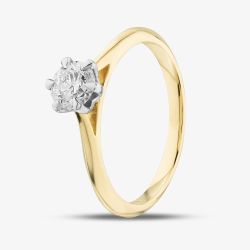 18ct Yellow Gold Certified 0.50ct Brilliant Cut Diamond Solitaire Ring 10638/18PT/MO - 50PT