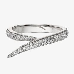 Shaun Leane 18ct White Gold & 0.38ct Diamond Interlock Me Ring IM005.WGWHRZO