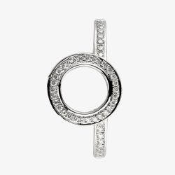 18ct White Gold Diamond Ring Enhancer DSWR79
