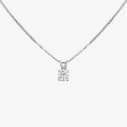 18ct White Gold 0.40ct Square Shaped Diamond Pendant NTP94D-18WG