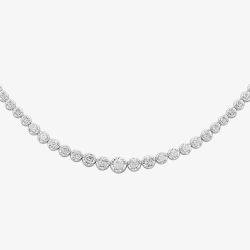 9ct White Gold 3.00ct Diamond Tennis Necklace TH0121859
