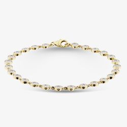 9ct Yellow Gold Multi Rub Over 0.50ct Diamond Bracelet THB45090-50 (YG)