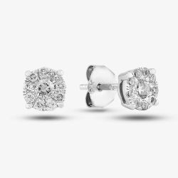 9ct White Gold 0.25ct Diamond Stud Earrings TH0123339