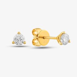 14ct Yellow Gold 0.40ct Brilliant Cut Diamond Stud Earrings EC39106KY14DD (X2)