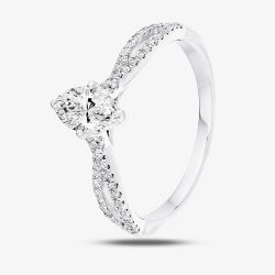 Platinum Split-Shoulder Marquise Diamond Engagement Ring (M) ENG6172