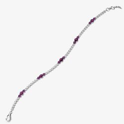 18ct White Gold Ruby & Diamond Fancy Bracelet HSB1062(RU) 