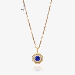 Tivon 18ct Yellow Gold Sapphire & Diamond Eden Pendant PTT-1047-BS