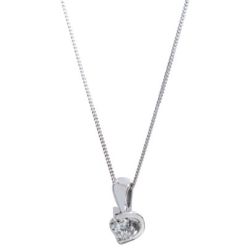 18ct White Gold 0.25ct Tension-set Diamond Pendant P2038W/25-18