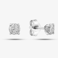 Platinum 0.80ct Brilliant Cut Diamond Stud Earrings 5035E/PL/DQD80