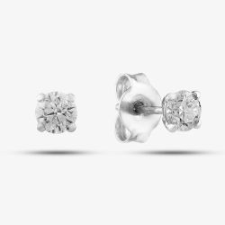 Platinum 0.50ct Brilliant Cut Diamond Stud Earrings 5035E/PL/DQD50