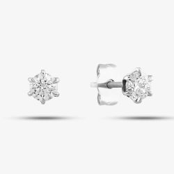  Platinum 0.74ct Brilliant Cut Diamond Stud Earrings ERG1108(4.5)PR