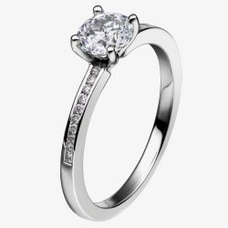 Mastercut Simplicity Four Claw 18ct White Gold Diamond Solitaire Ring C5RG007W
