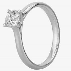 Mastercut Starlight 18ct White Gold 0.50ct Four Claw Diamond Solitaire Ring C10RG001 050W