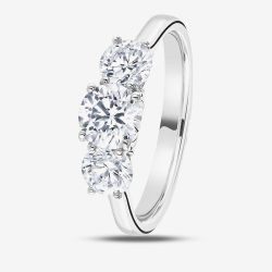1888 Collection Platinum 1.50ct Certificated Brilliant Cut Three Stone Ring R3-145(1.50CT PLUS)
