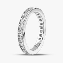 Platinum 1.00ct Brilliant Cut Diamond Full Eternity Ring R08867PT95DD