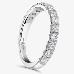 Brown & Newirth Platinum 0.20ct Brilliant Cut Diamond Half Eternity Ring HET884 PLT 