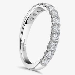 Brown & Newirth Platinum 0.75ct Brilliant Cut Diamond Half Eternity Ring HET890 PLT 