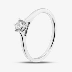 1888 Collection 9ct White Gold 0.33ct Brilliant Cut Diamond Solitaire Ring RPP11-9W-0.33-H-SI2