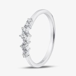 Sterling Silver Cubic Zirconia Cluster Ring 05S2AZR572404