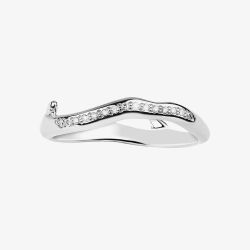 Shaun Leane Silver & Diamond 0.06ct Cherry Blossom Branch Ring CB004.SSWHRZJ