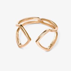 Gold-Plated Open Arrow Ring R3423 