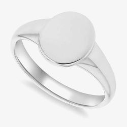 Sterling Silver Oval Signet Ring 8.81.0320 