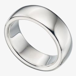 Sterling Silver Plain 8mm Band Ring R872