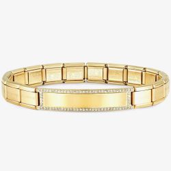 Nomination Composable CLASSIC Trendsetter Gold Tone Cubic Zirconia Bracelet 021138/012