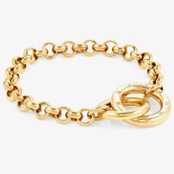 Nomination Infinito Interlocking Rings Gold Bracelet 028200/012