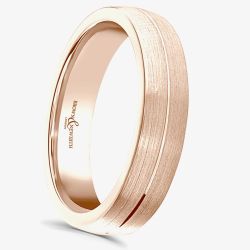 Brown & Newirth Saturn 18ct Rose Gold 5mm Band Ring FB1108 5.0 18CP