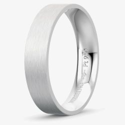 Niessing Platinum Satin Finish 5mm Wedding Band Ring N271550