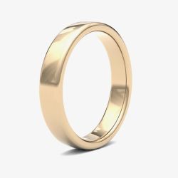 9ct Yellow Gold 5mm Plain Court Ring 5LMS-9Y P