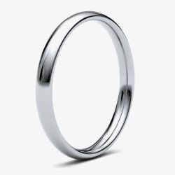Platinum 2.5mm Medium Court Wedding Ring 2.5LMC-PT
