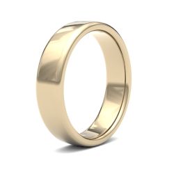 9ct Yellow Gold 5.0mm Soft Court Wedding Ring 5GMS-9Y