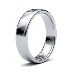 Platinum 5.0mm Soft Court Wedding Ring 5GMS-PT
