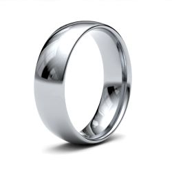 Platinum 6.0mm Light Court Wedding Ring 6GLC-PT