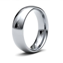 Platinum 6.0mm Medium Court Wedding Ring 6GMC-PT